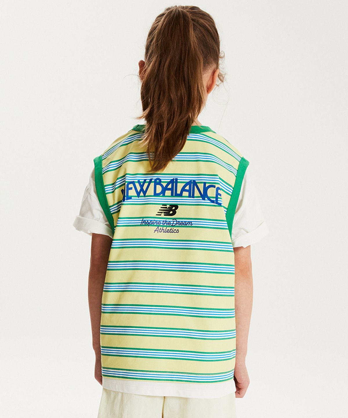 뉴발란스 키즈(NEWBALANCEKIDS) SUMMER WAVE_스트라이프 나시티 아동 티셔츠 NK9GG3971U40