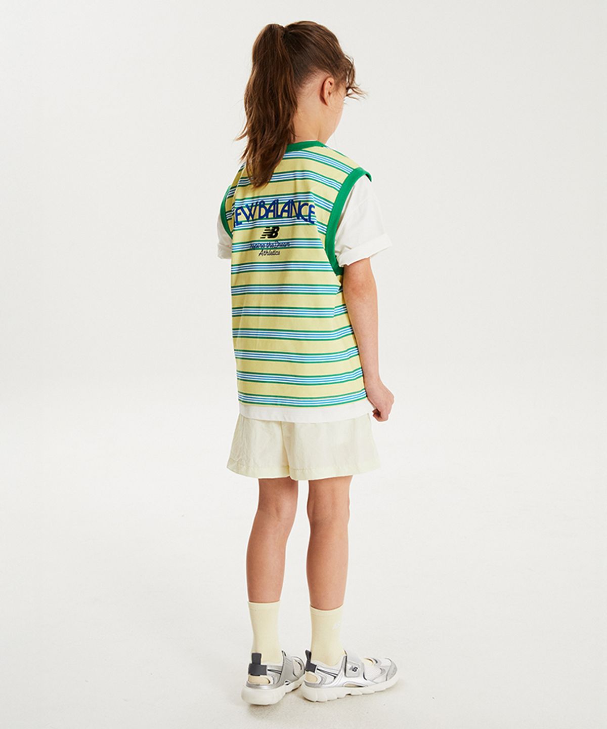 뉴발란스 키즈(NEWBALANCEKIDS) SUMMER WAVE_스트라이프 나시티 아동 티셔츠 NK9GG3971U40