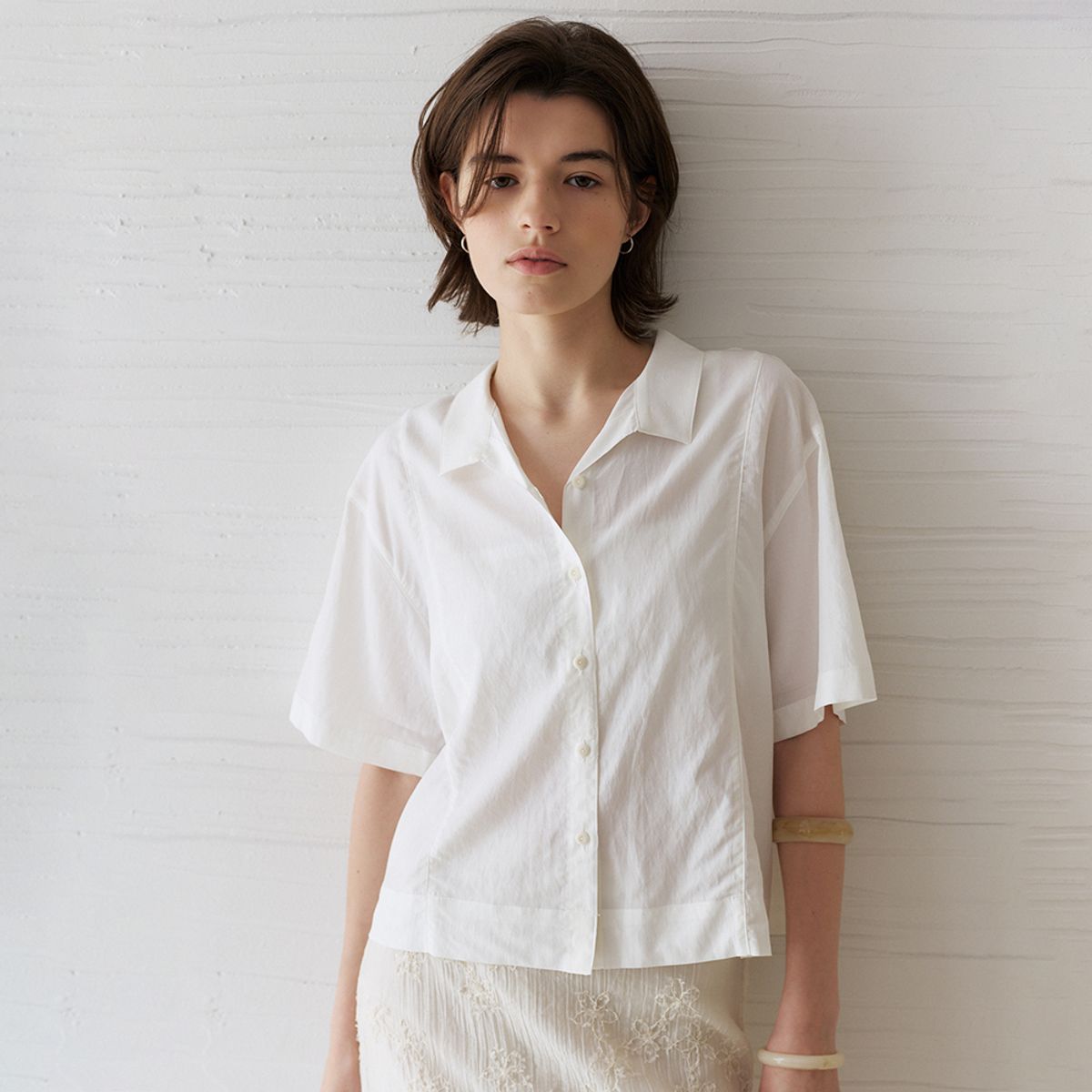노우드(NOEUD) Afternoon Shirt (Ivory)