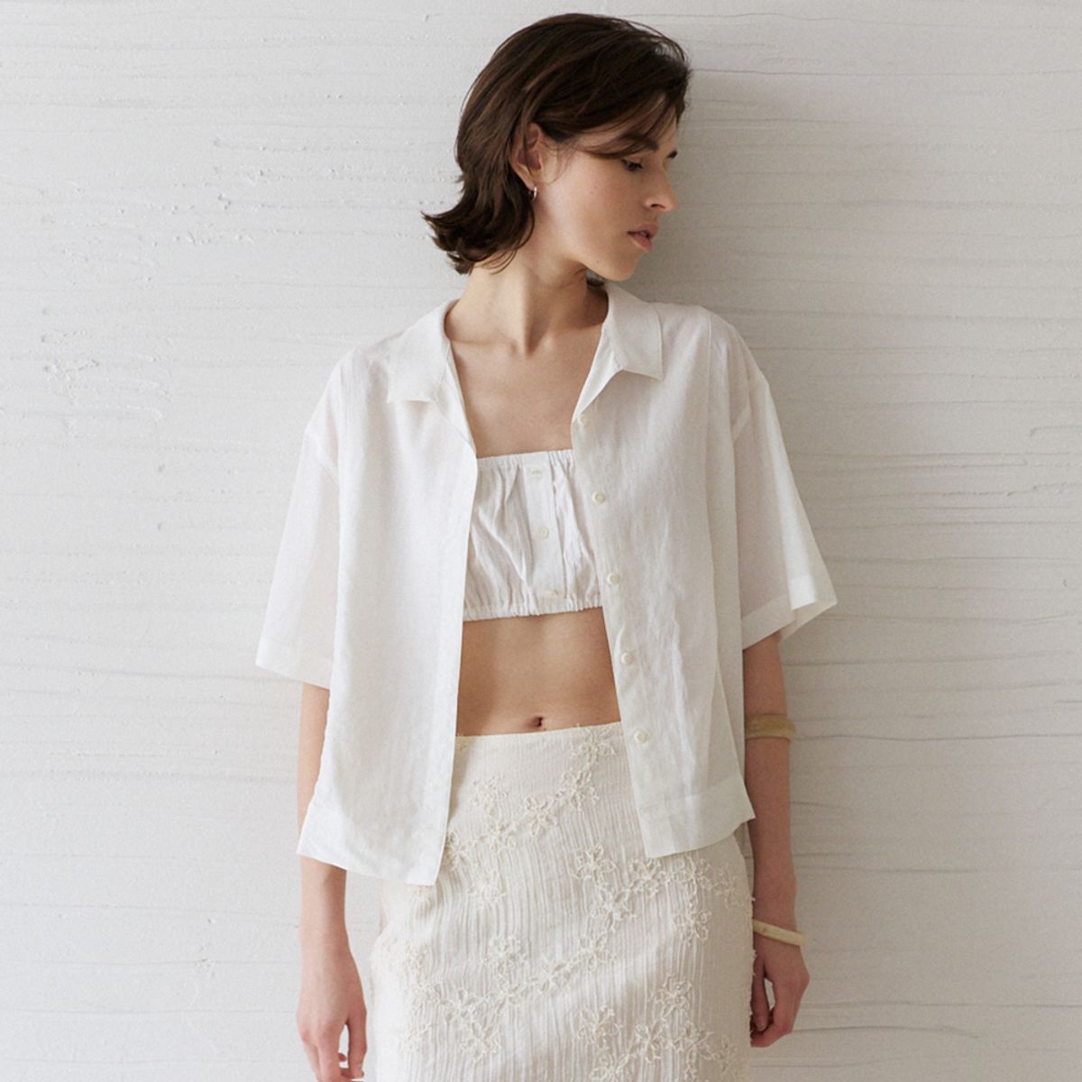 노우드(NOEUD) Afternoon Shirt (Ivory)