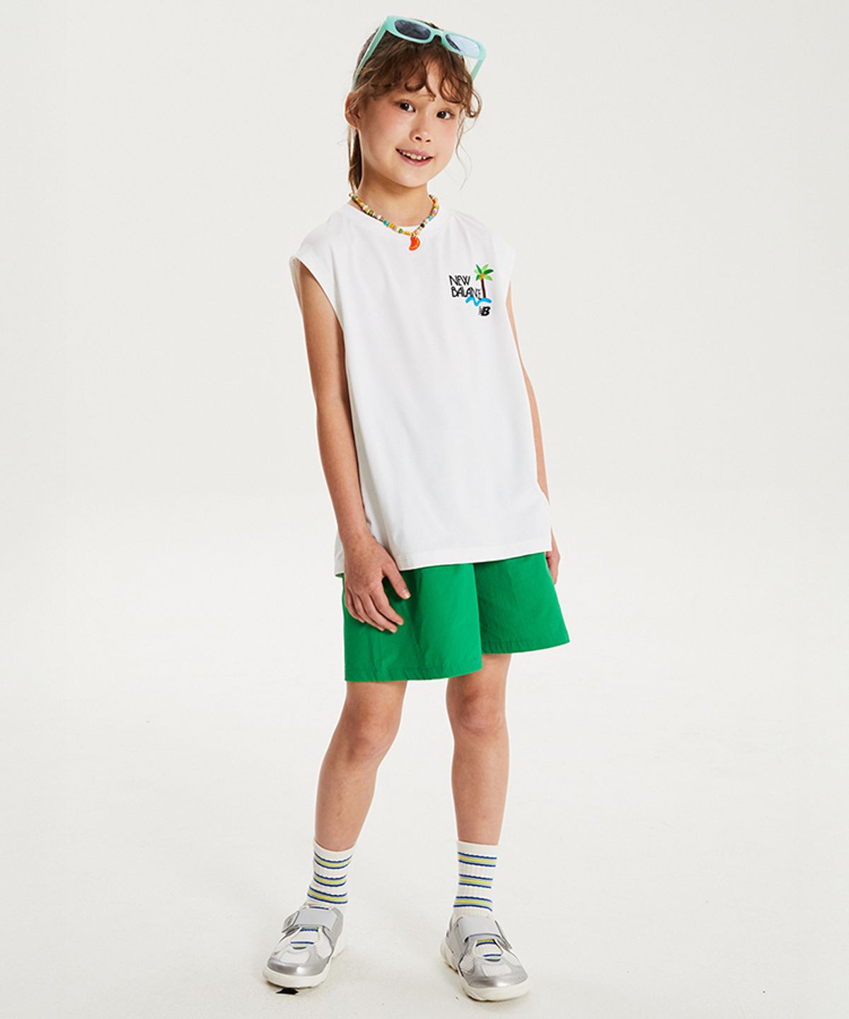 뉴발란스 키즈(NEWBALANCEKIDS) SUMMER WAVE_나시 셋업 아동 상하복 NK9YG3974U10