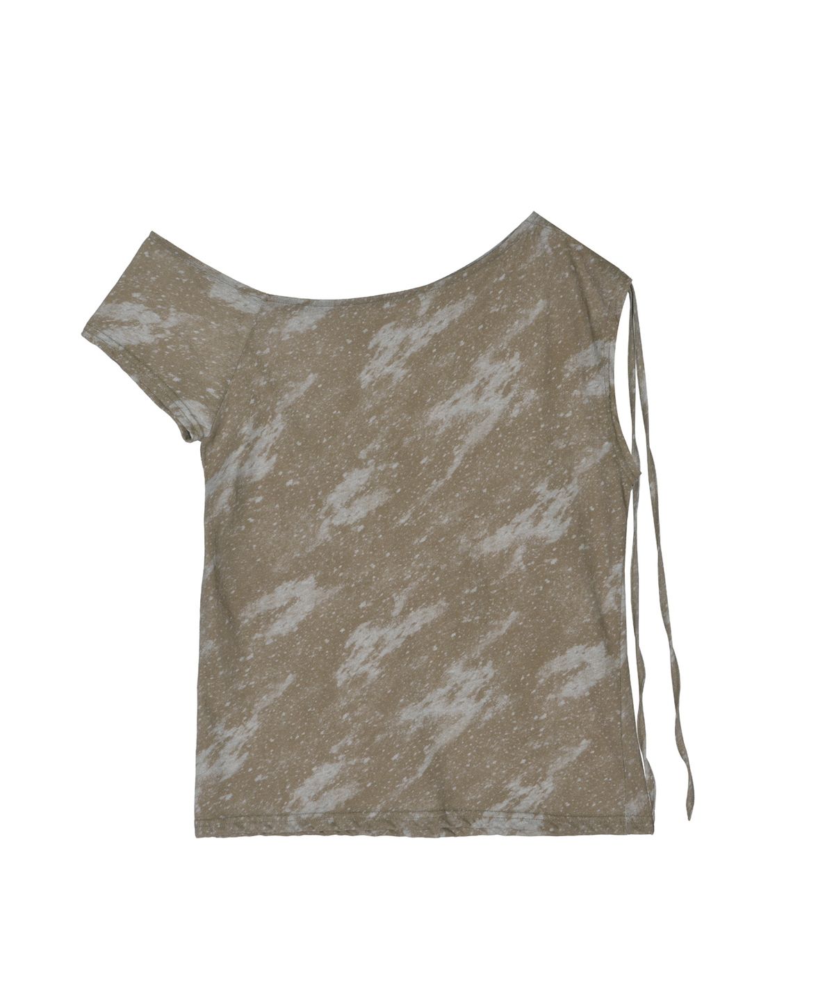 닉앤니콜(NICK&NICOLE) MARBLE DRAPE SHIRRING TOP_BROWN