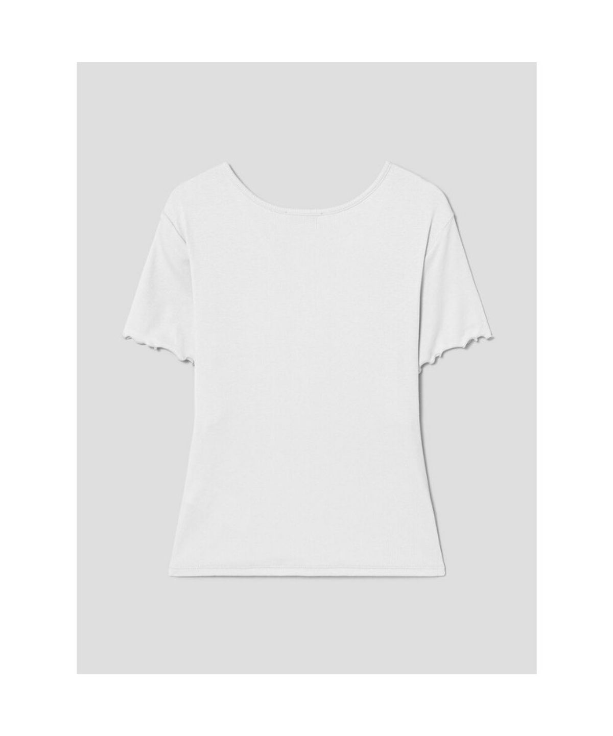 앙개(ANGGAE) VNeck Short Sleeve TShirts  Light Grey