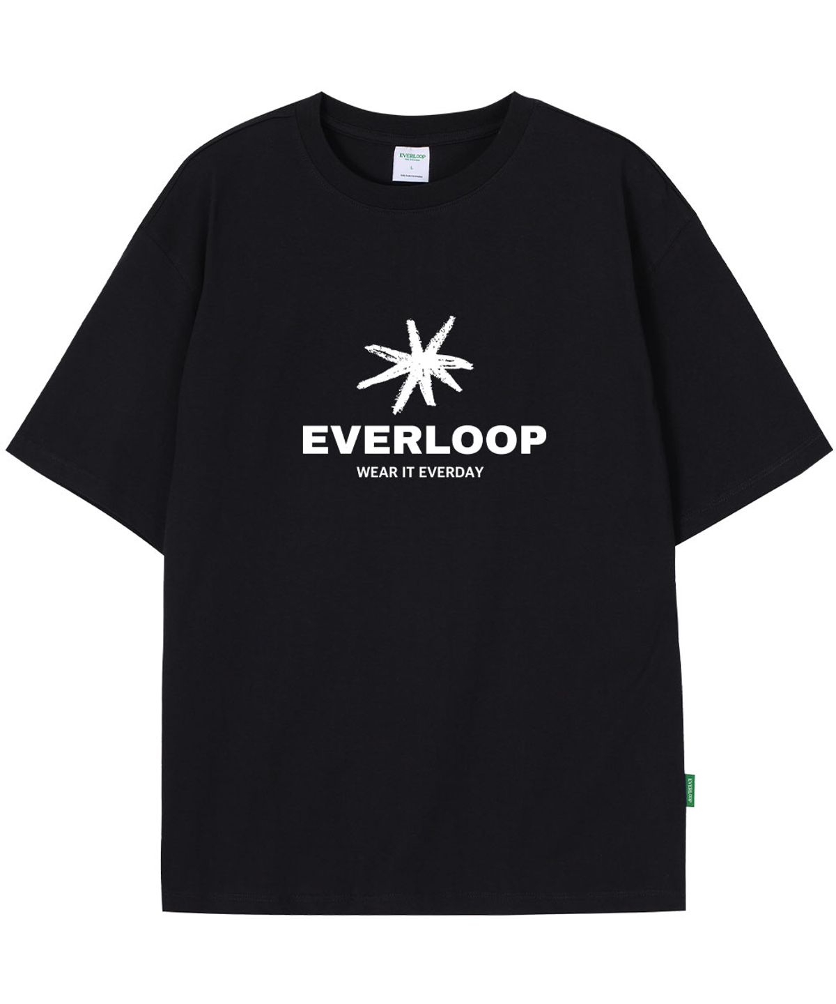 에버루프(EVERLOOP) 블랙스타 반팔티 EL
