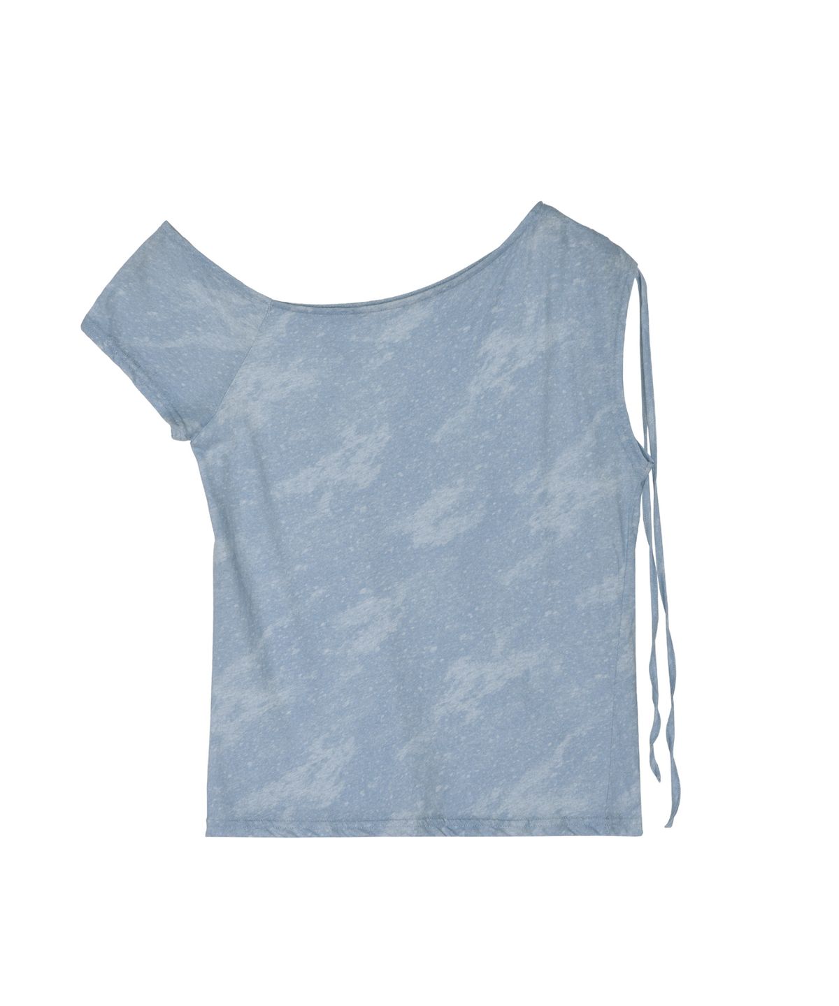 닉앤니콜(NICK&NICOLE) MARBLE DRAPE SHIRRING TOP_SKY BLUE