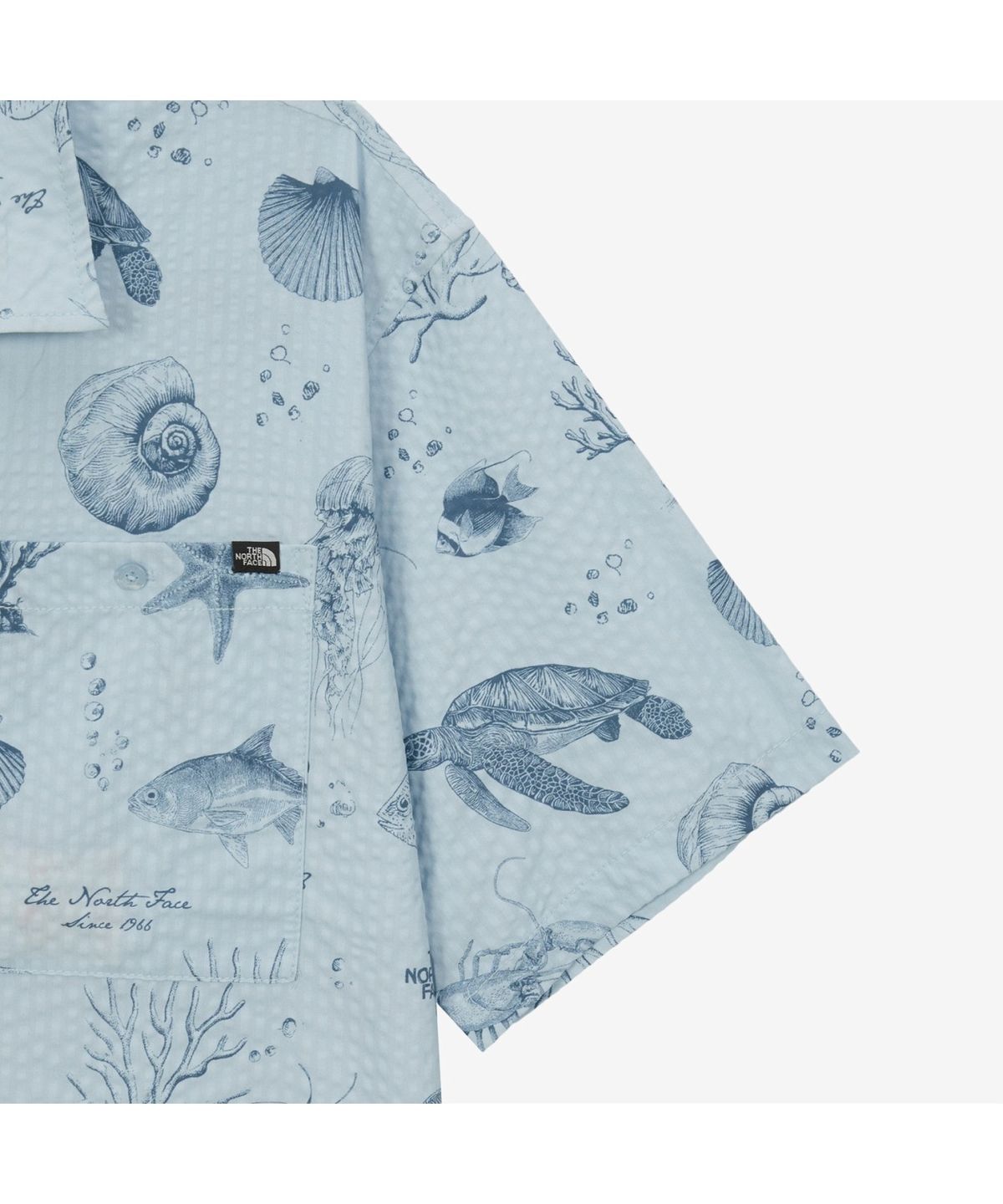 노스페이스(THE NORTH FACE) NH8SS07C 남성 마리스 반팔 셔츠 LIGHT BLUE