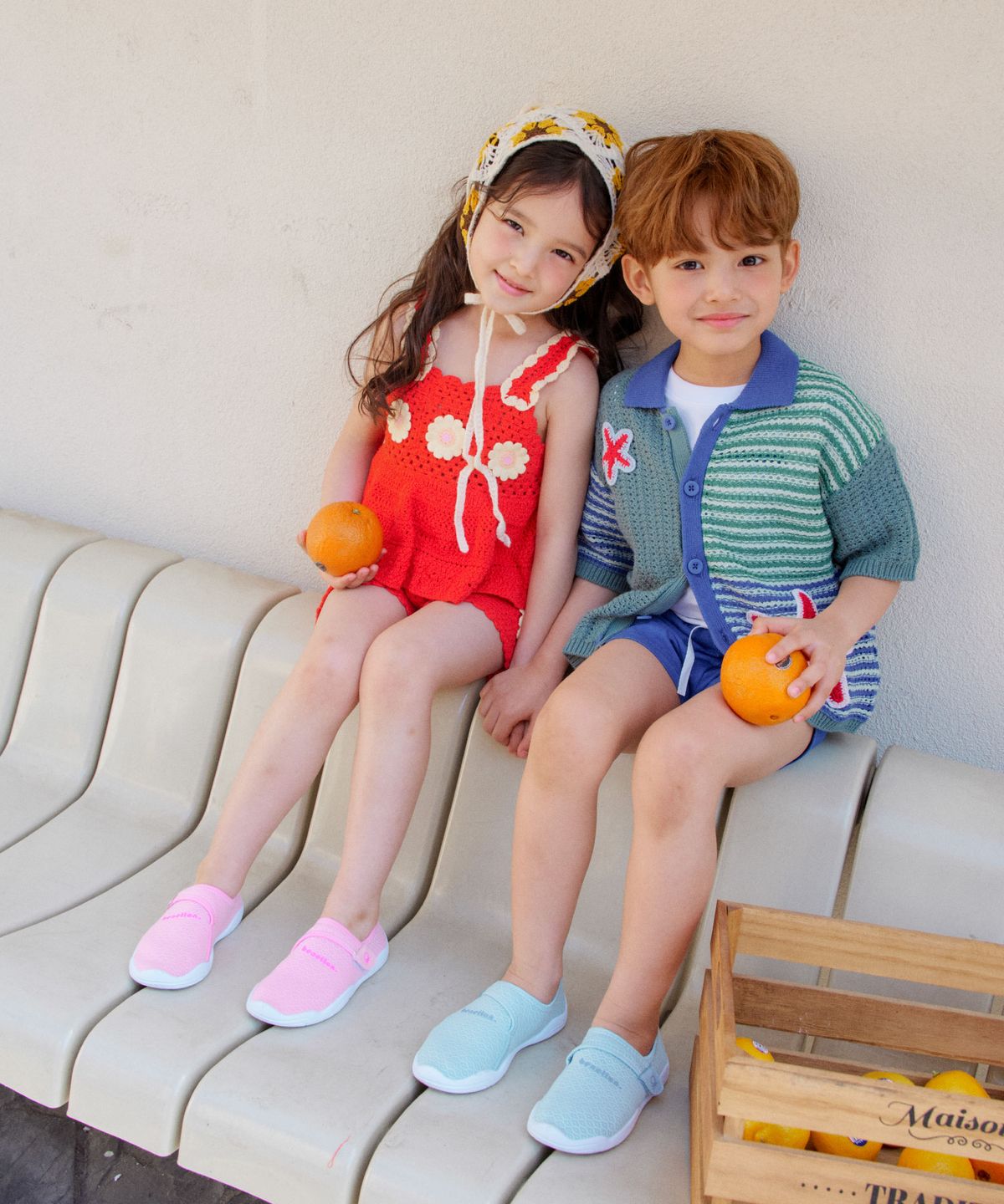 베네통키즈(BENETTONKIDS) 키즈 소프트 스트랩 아쿠아 슈즈 (5colors)