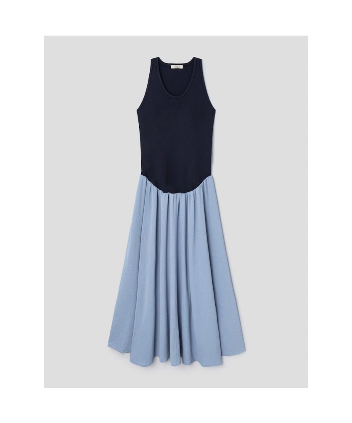 앙개(ANGGAE) Knit Band Long Dress  Sky Blue