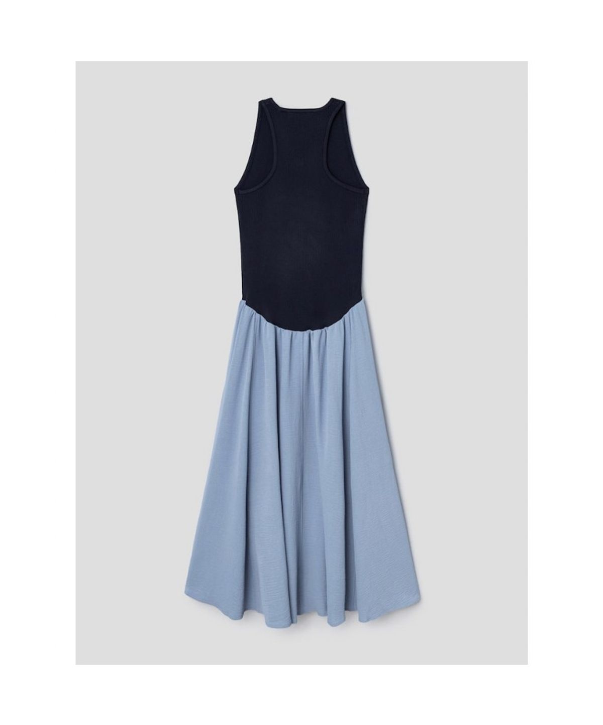 앙개(ANGGAE) Knit Band Long Dress  Sky Blue