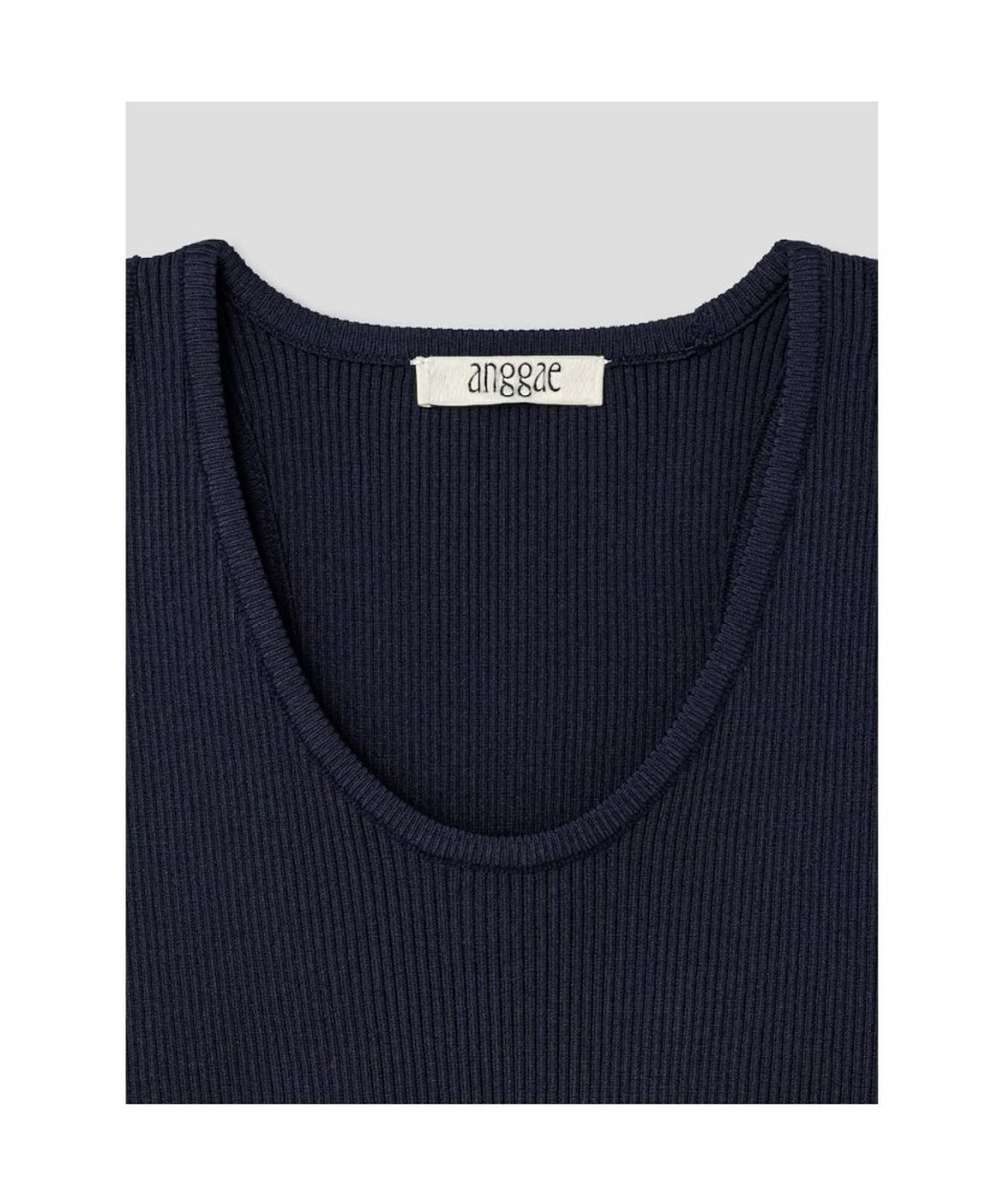 앙개(ANGGAE) Knit Band Long Dress  Sky Blue