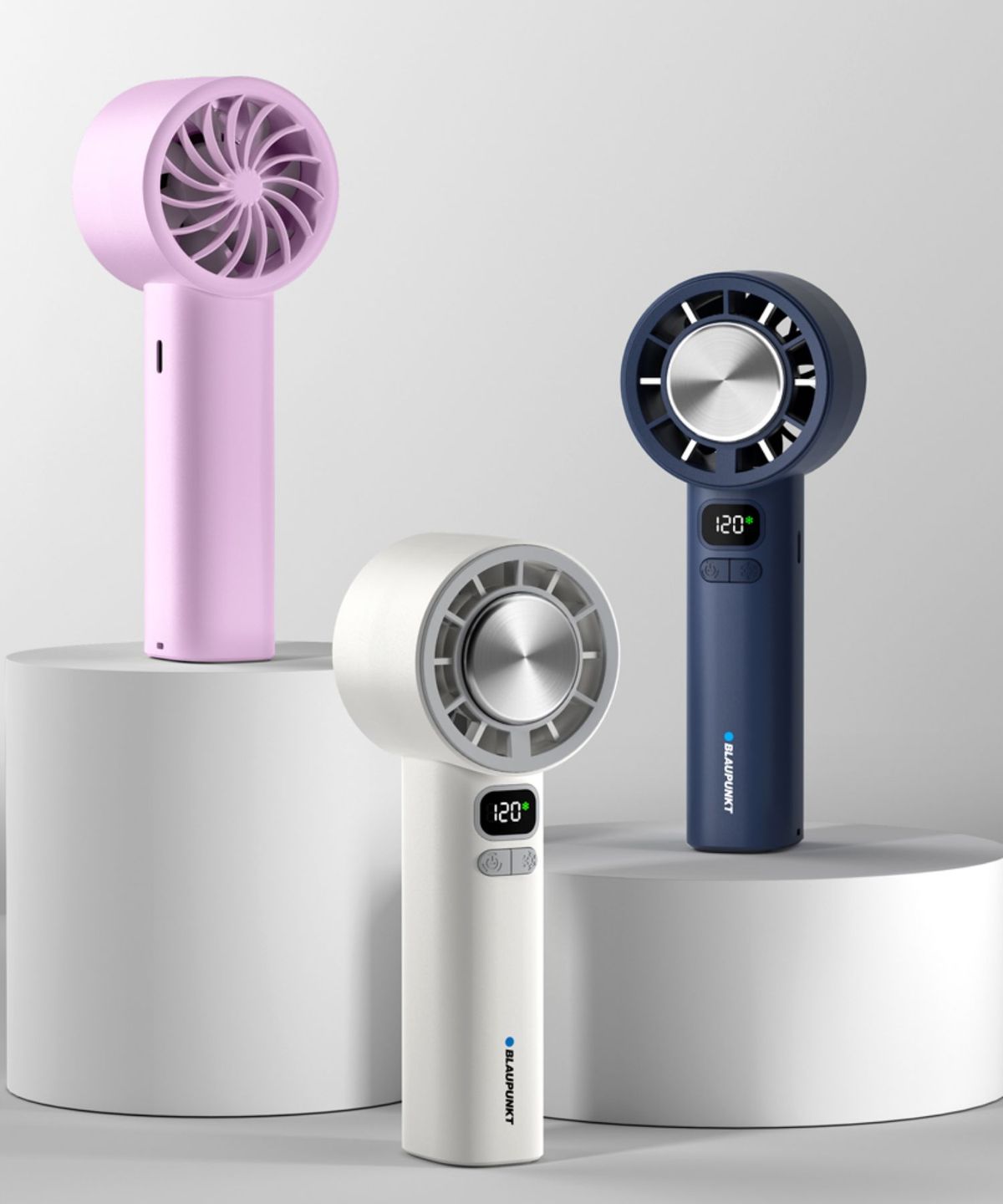 블라우풍트(BLAUPUNKT) 에어튠 펠티어 쿨링 급속 냉각팬 BLDC 120단 핸디 휴대용 무선 손 선풍기