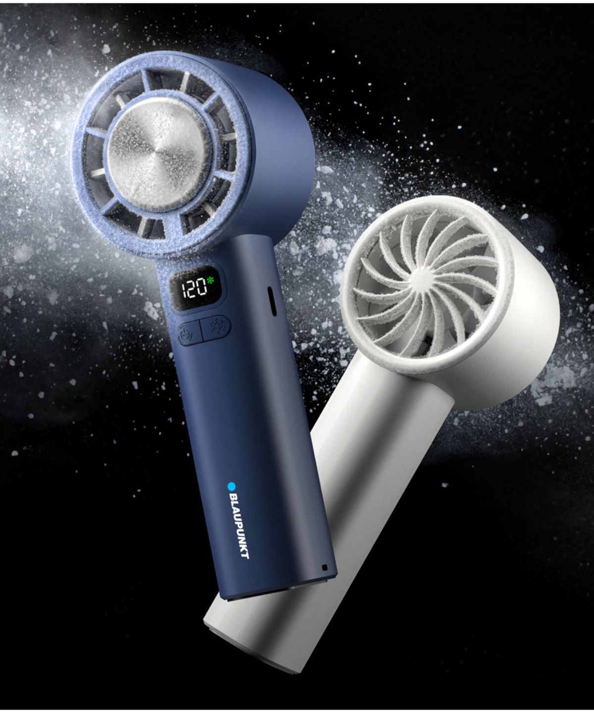 블라우풍트(BLAUPUNKT) 에어튠 펠티어 쿨링 급속 냉각팬 BLDC 120단 핸디 휴대용 무선 손 선풍기