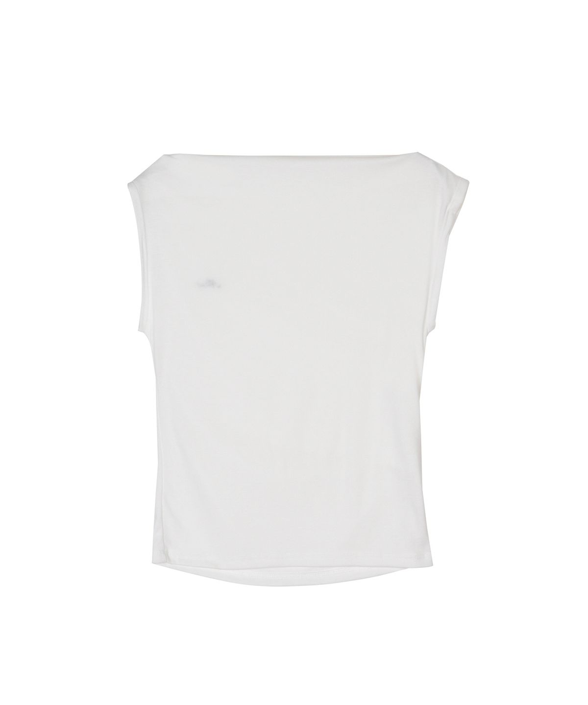 닉앤니콜(NICK&NICOLE) DRAPED SHIRRING SLEEVELESS TOP_WHITE