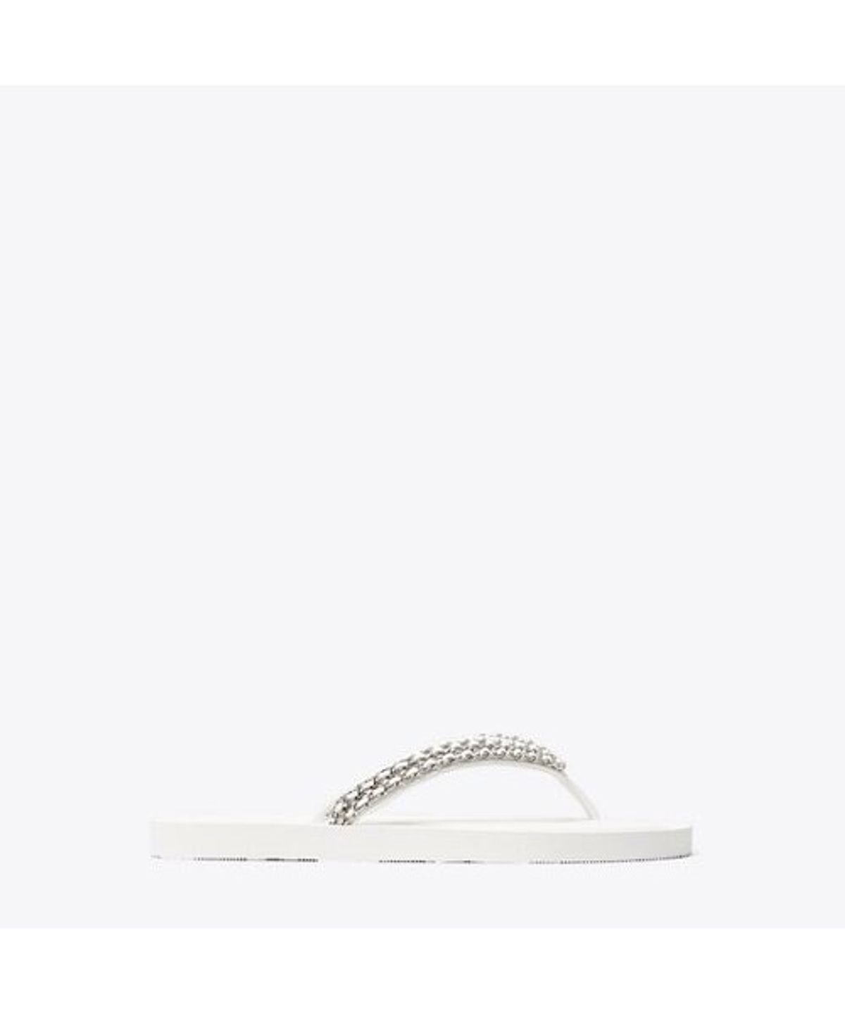 토리버치(TORYBURCH) 키라 체인 플립 플롭 - 비앙코