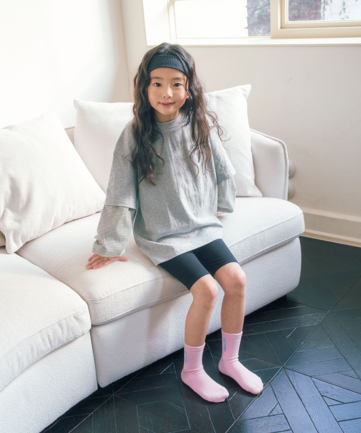 아웃도어 프로덕츠 키즈(OUTDOOR PRODUCTS KIDS) 키즈 컬러 로고 중목 5족 (3colors)