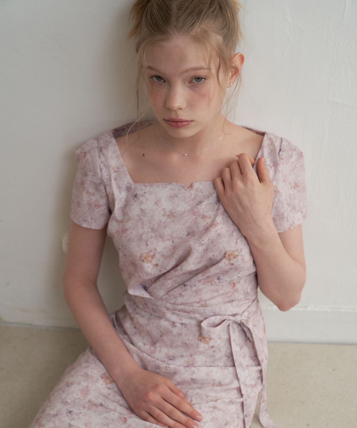 플로브(FLOVE) FLOWER DRAWING DRESS_F/PK