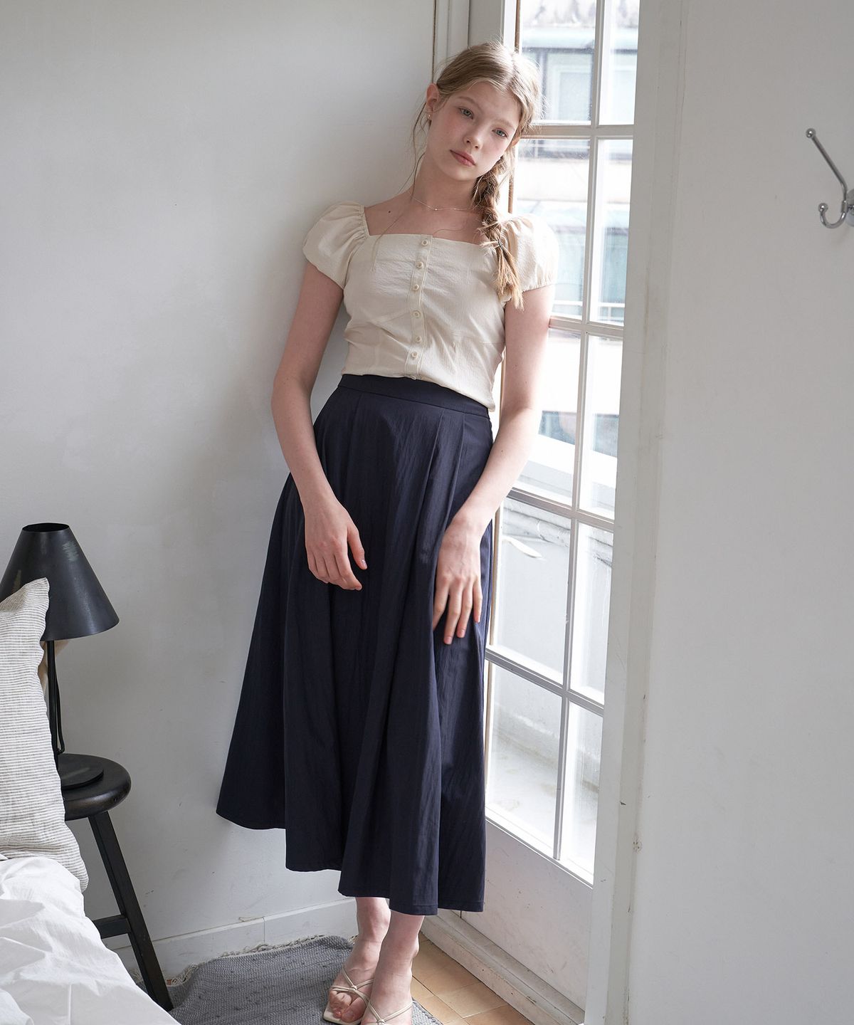 플로브(FLOVE) HALF FLARE SKIRT_NA