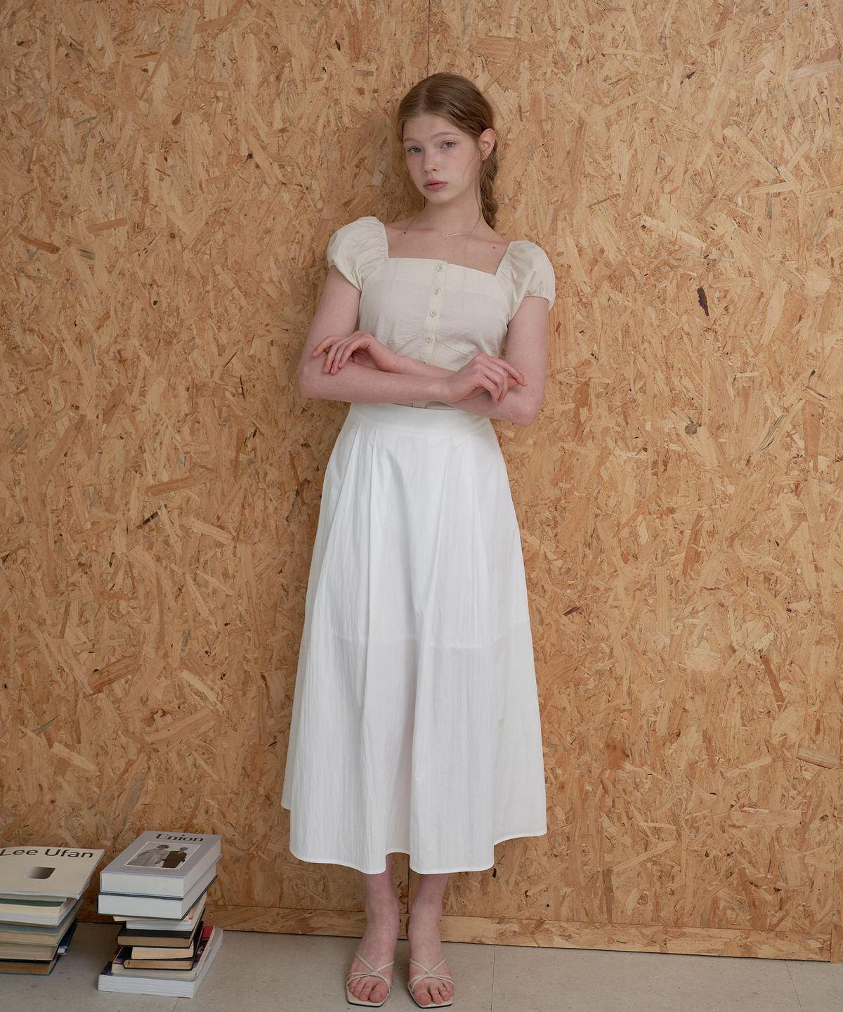 플로브(FLOVE) HALF FLARE SKIRT_WT