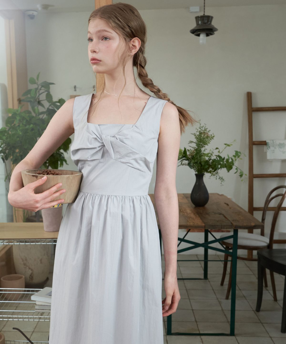 플로브(FLOVE) TWIST FLARE DRESS_S/BL