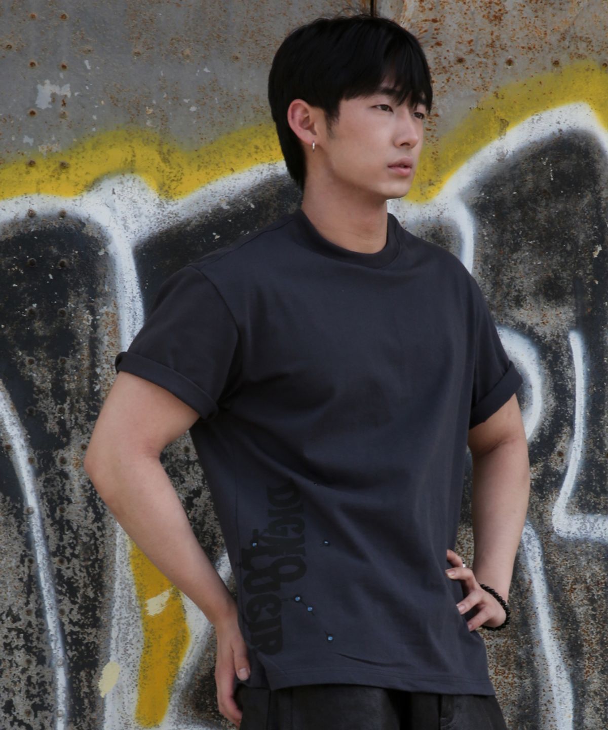 디그노루시르(DIGNOLUCIR) 아쿠아리스 레터링 큐빅(charcoal gray)