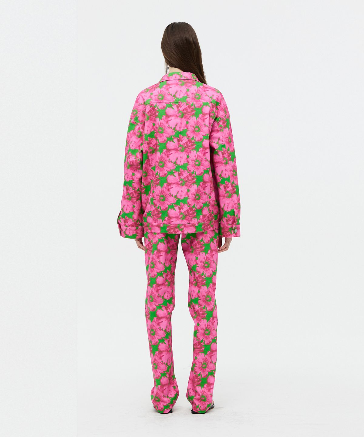 베데르미(VEDERMI) flower denim pants
