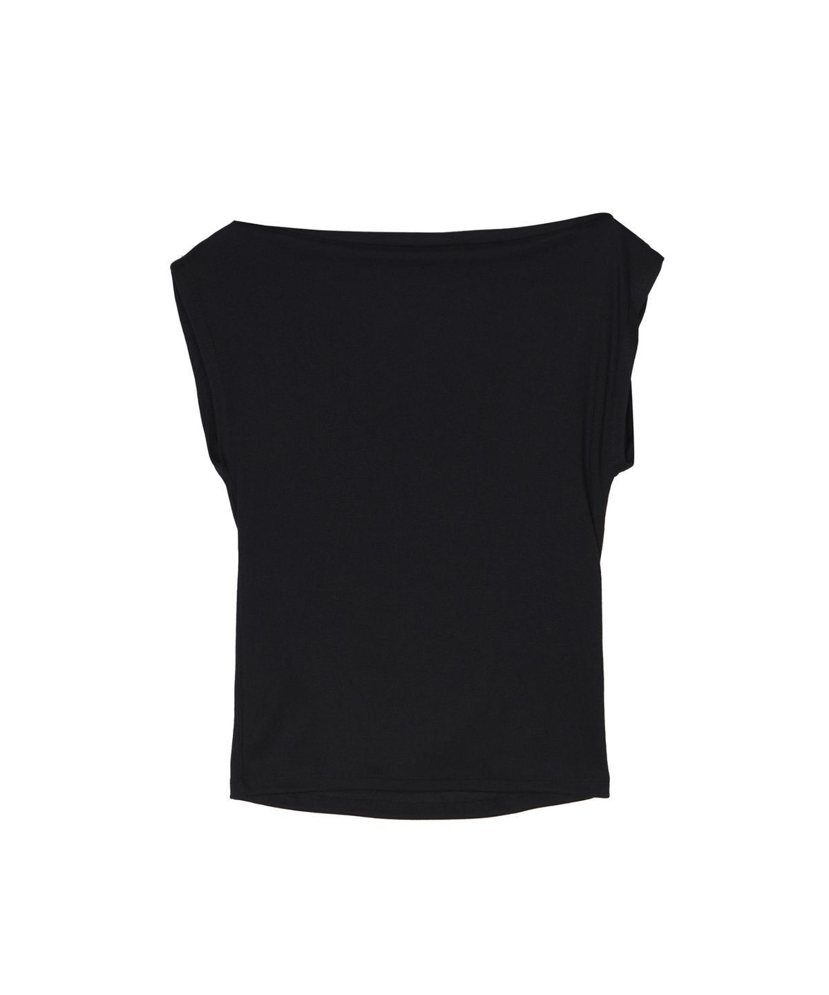 닉앤니콜(NICK&NICOLE) DRAPED SHIRRING SLEEVELESS TOP_BLACK