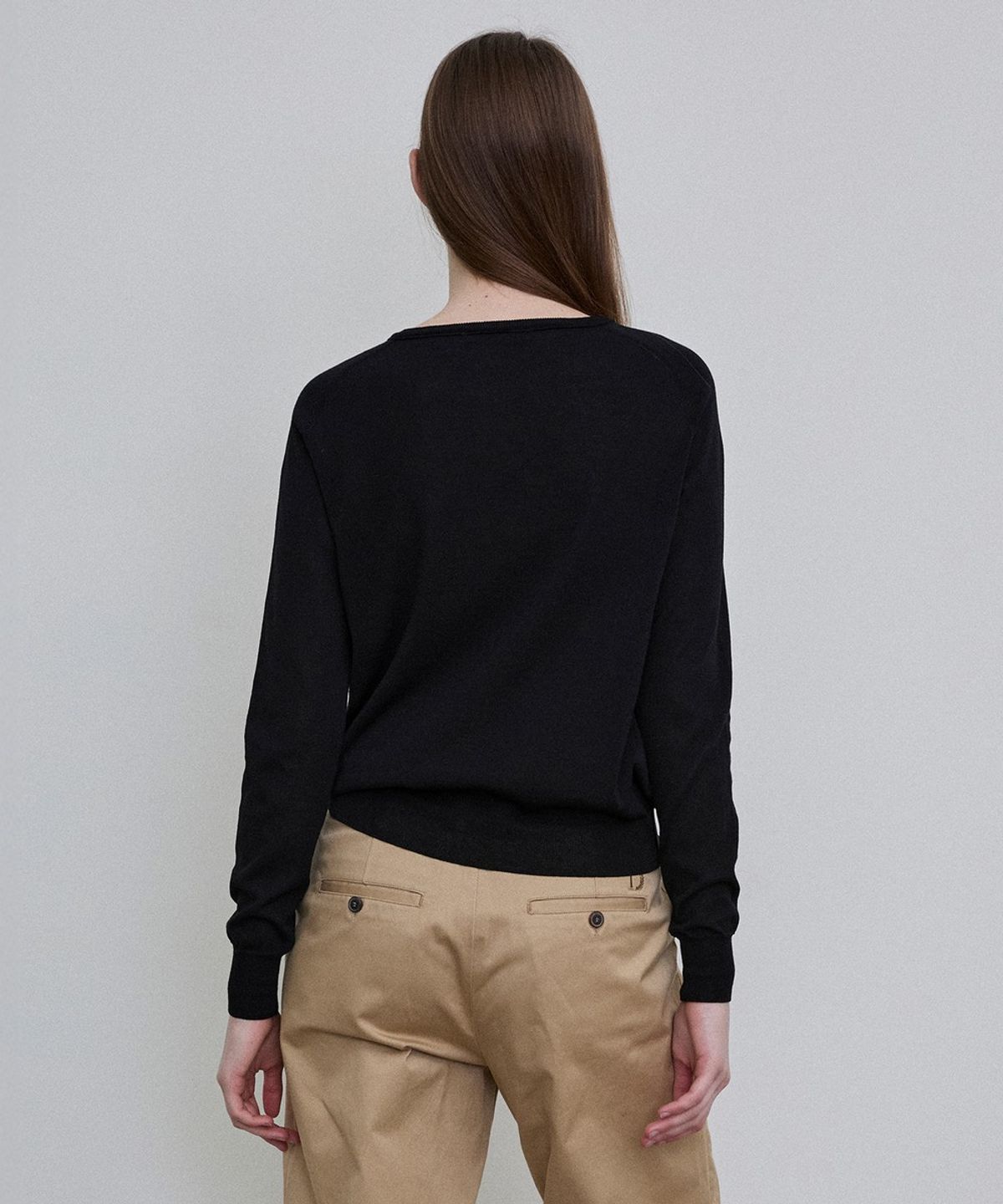 디에토(DEETO) Essential Cotton Blend Cardigan [BLACK]
