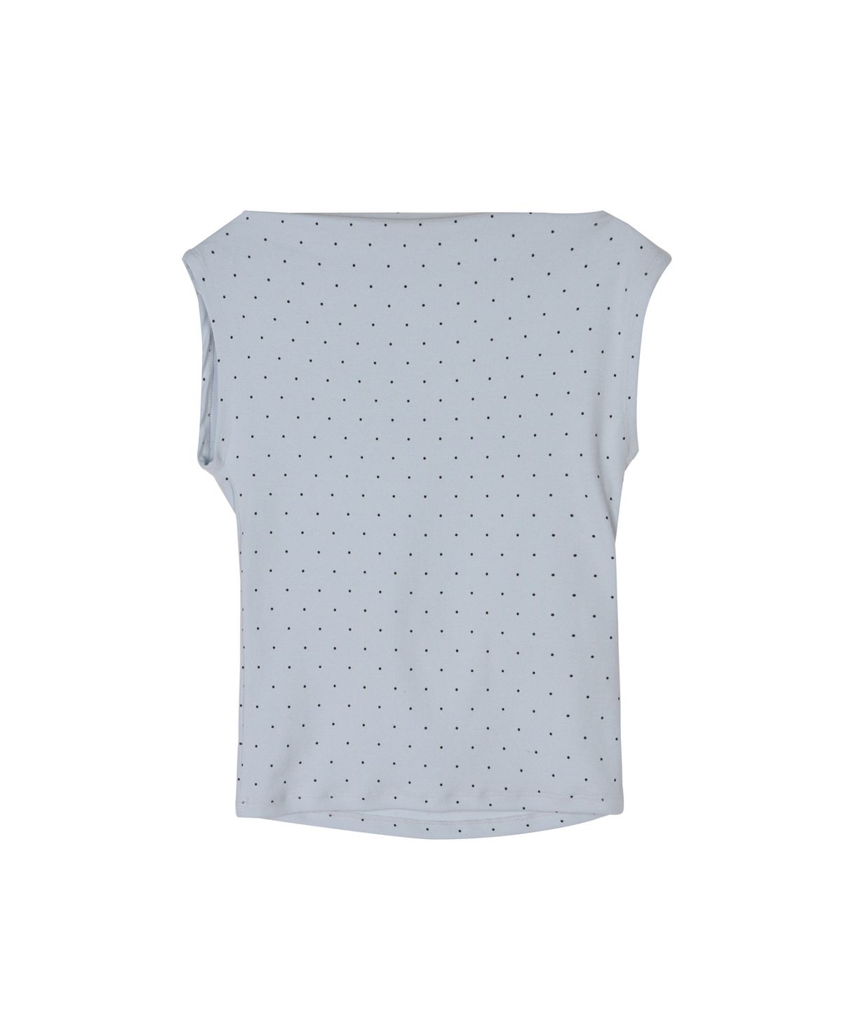 닉앤니콜(NICK&NICOLE) DOT SHIRRING DRAPE SLEEVELESS TOP_SORA