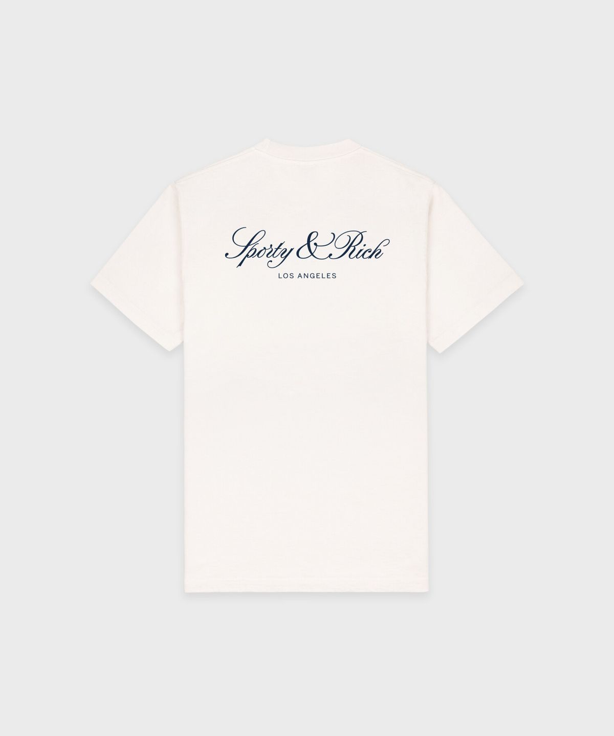 스포티앤리치(SPORTY&RICH) 벤돔 LA 티셔츠 남녀공용 크림 R265AUT006