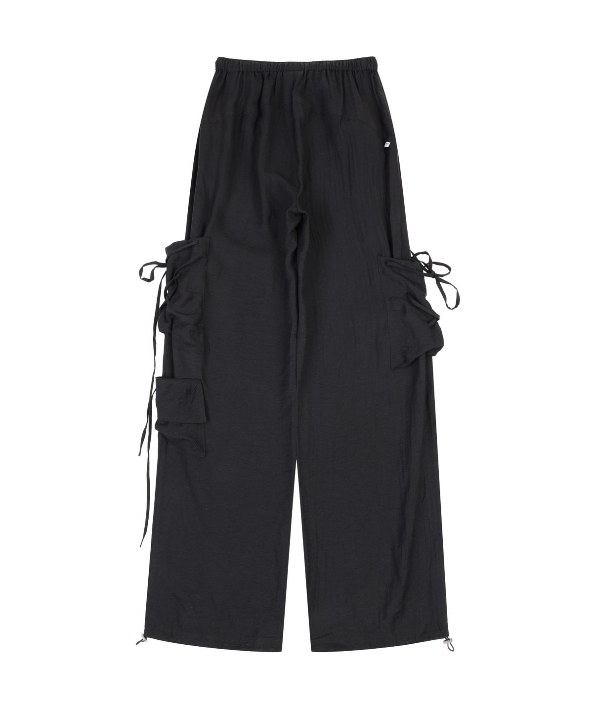 오디너리 홀리데이(ORDINARY HOLIDAY) LINEN CARGO WIDE PANTS [BLACK]