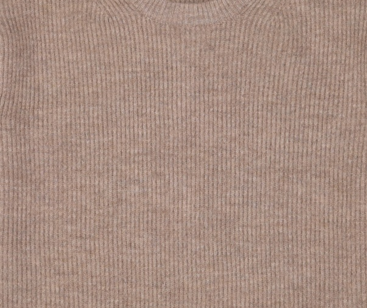 나우앤투모로우(NOWANDTOMORROW) 멜란지 리브드 풀오버 MELANGE RIBBED PULLOVER OLL