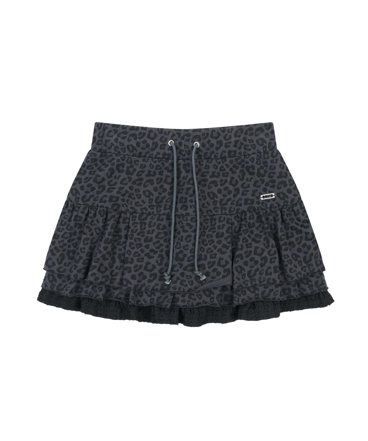 오디너리 홀리데이(ORDINARY HOLIDAY) TIERED MINI SKIRT [CHARCOAL]