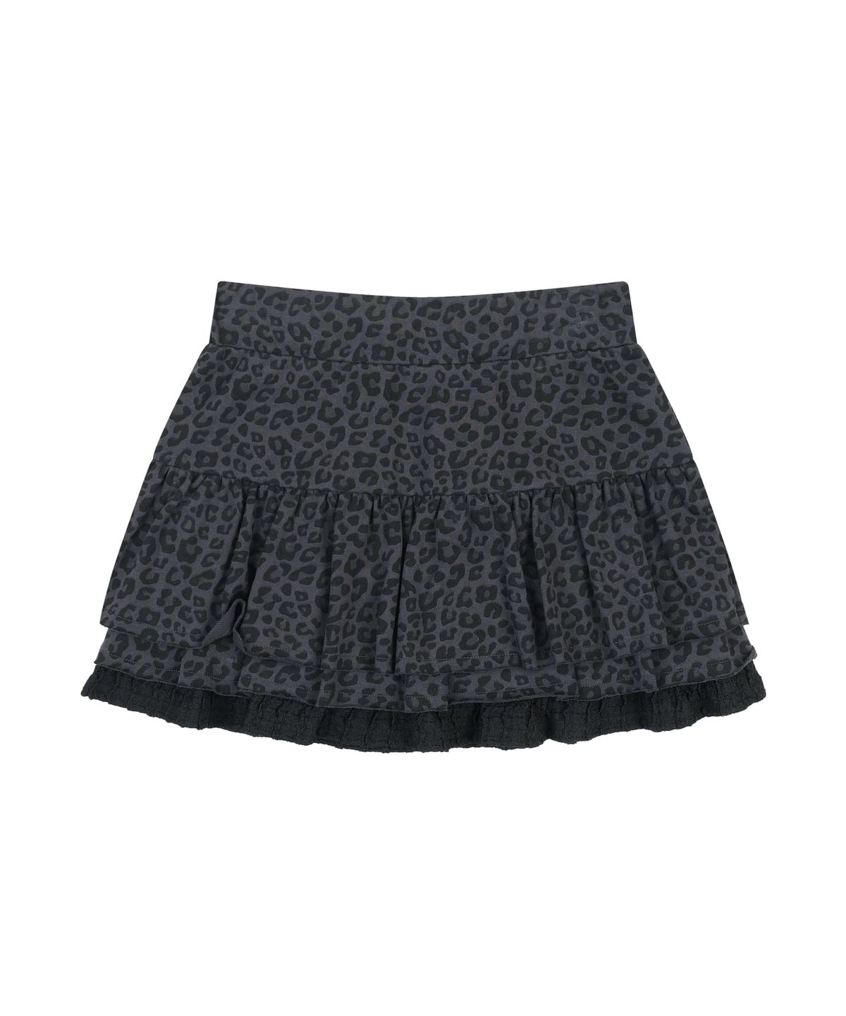 오디너리 홀리데이(ORDINARY HOLIDAY) TIERED MINI SKIRT [CHARCOAL]