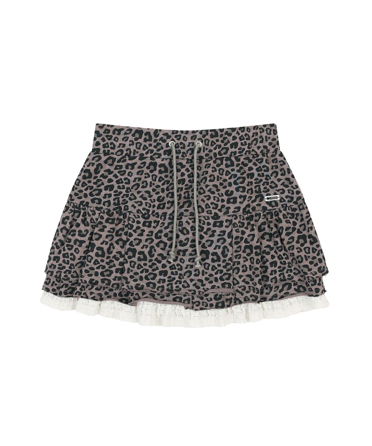 오디너리 홀리데이(ORDINARY HOLIDAY) TIERED MINI SKIRT [BROWN]