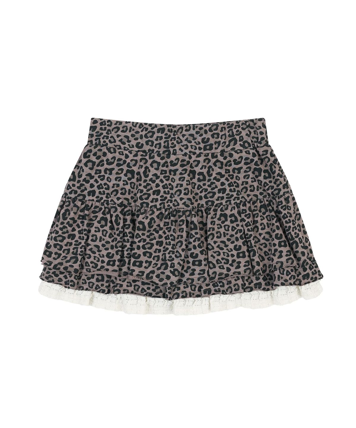 오디너리 홀리데이(ORDINARY HOLIDAY) TIERED MINI SKIRT [BROWN]
