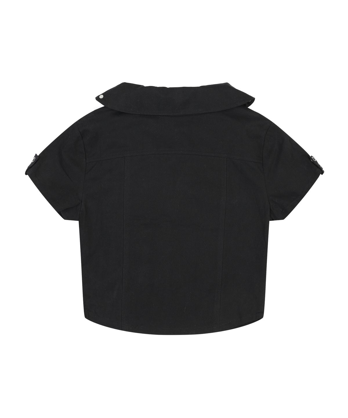 오디너리 홀리데이(ORDINARY HOLIDAY) SHORT SLEEVE ZIP-UP SHIRTS [BLACK]