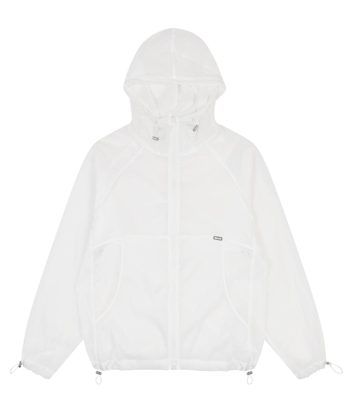 오디너리 홀리데이(ORDINARY HOLIDAY) SHEER HOODIE JUMPER [WHITE]