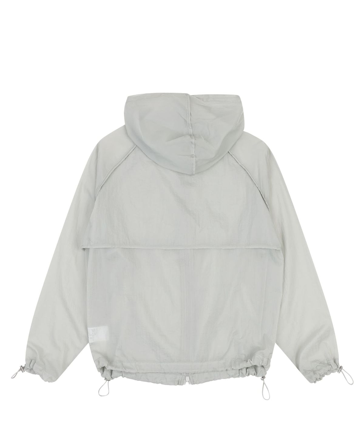 오디너리 홀리데이(ORDINARY HOLIDAY) SHEER HOODIE JUMPER [LIGHT GREY]