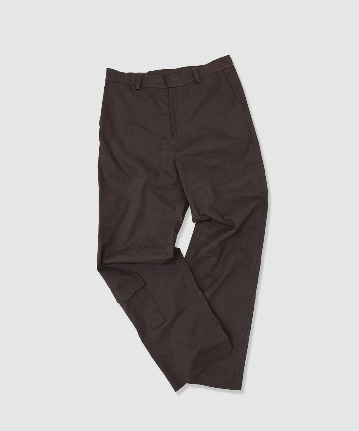 애니타임로릭(ANYTIME LOREAK) POPPY WIDE COTTON PANTS - BROWN