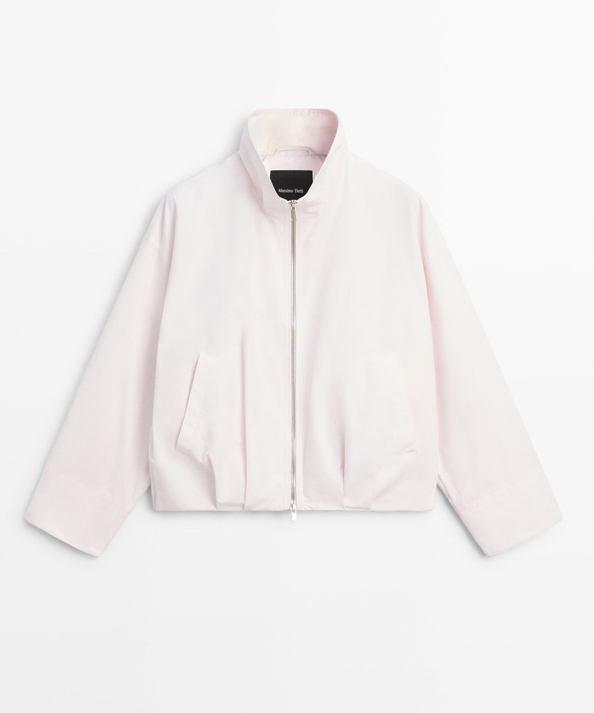 마시모두띠(MASSIMO DUTTI) 하이넥 봄버 자켓