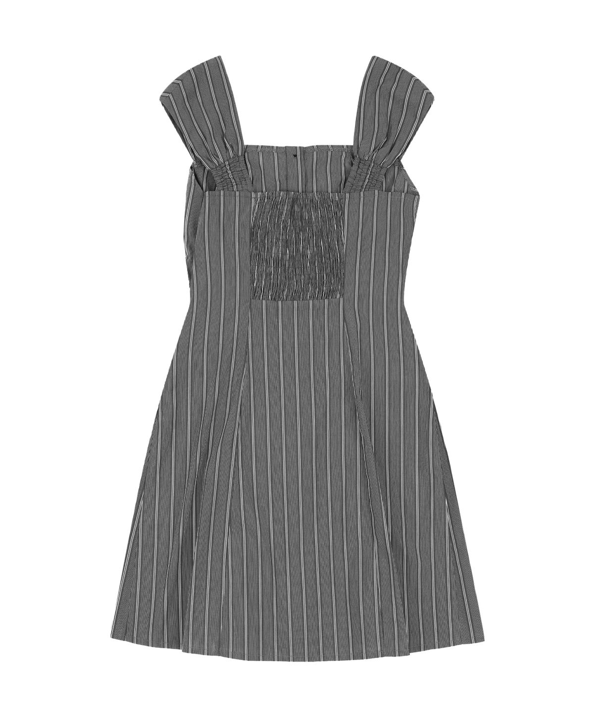 오디너리 홀리데이(ORDINARY HOLIDAY) STRIPE DRESS [CHARCOAL]