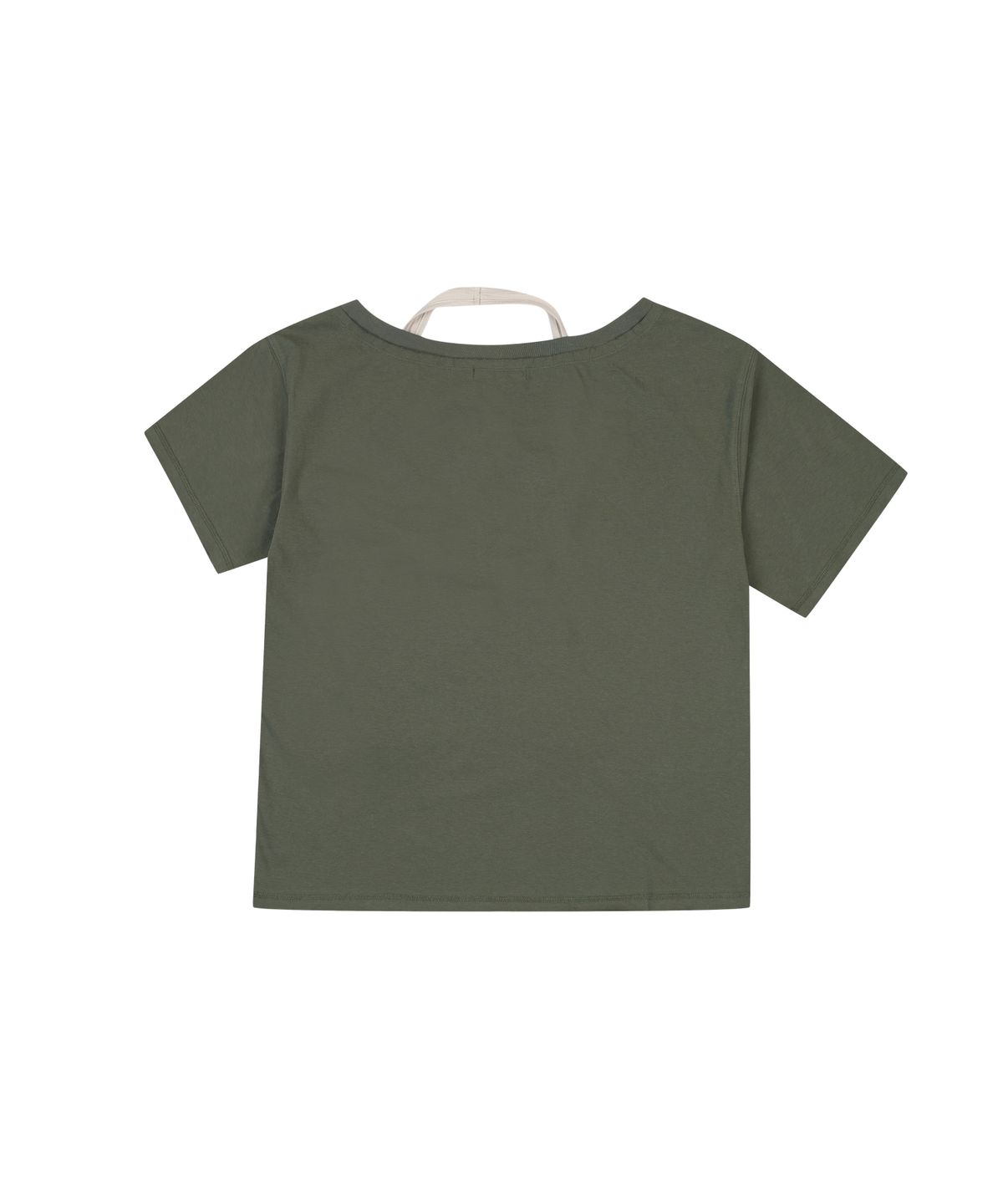 오디너리 홀리데이(ORDINARY HOLIDAY) OFF SHOULDER T-SHIRT SET [KHAKI]