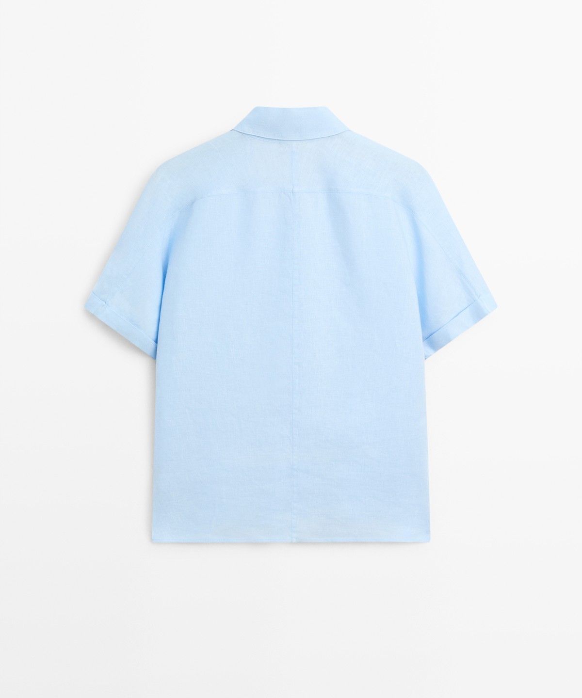 마시모두띠(MASSIMO DUTTI) 100% 리넨 반팔 셔츠
