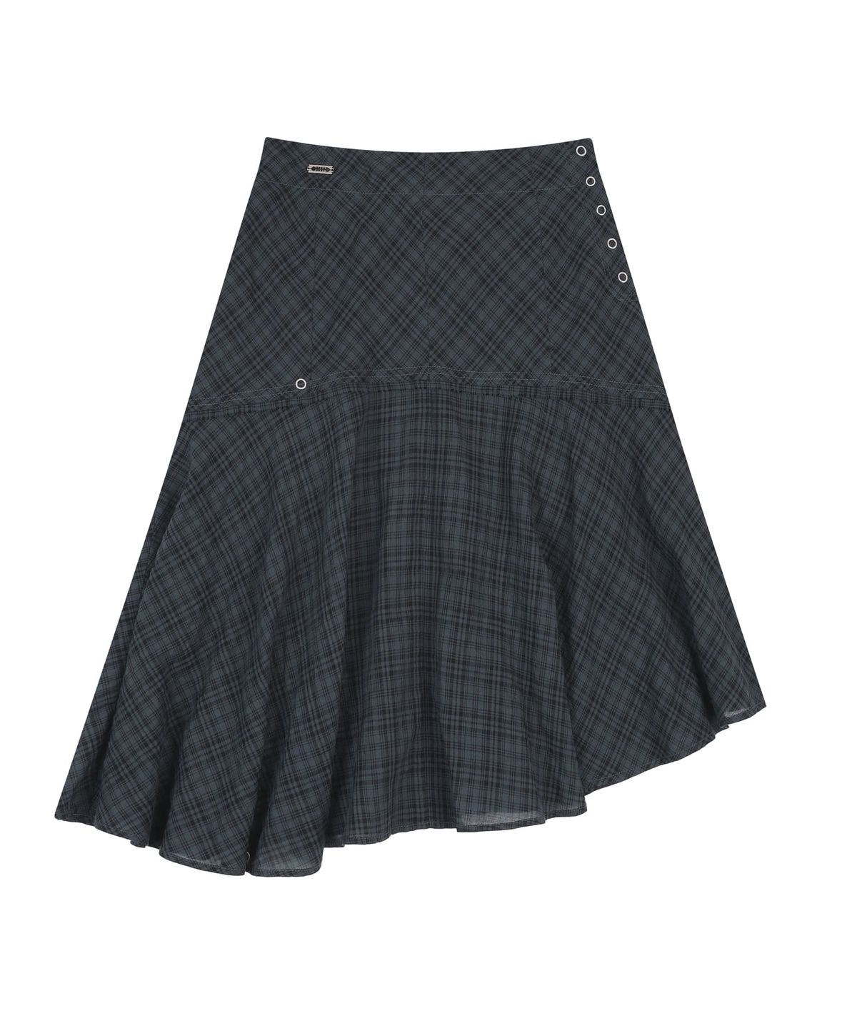 오디너리 홀리데이(ORDINARY HOLIDAY) UNBALANCE FLARE SKIRT [NAVY]
