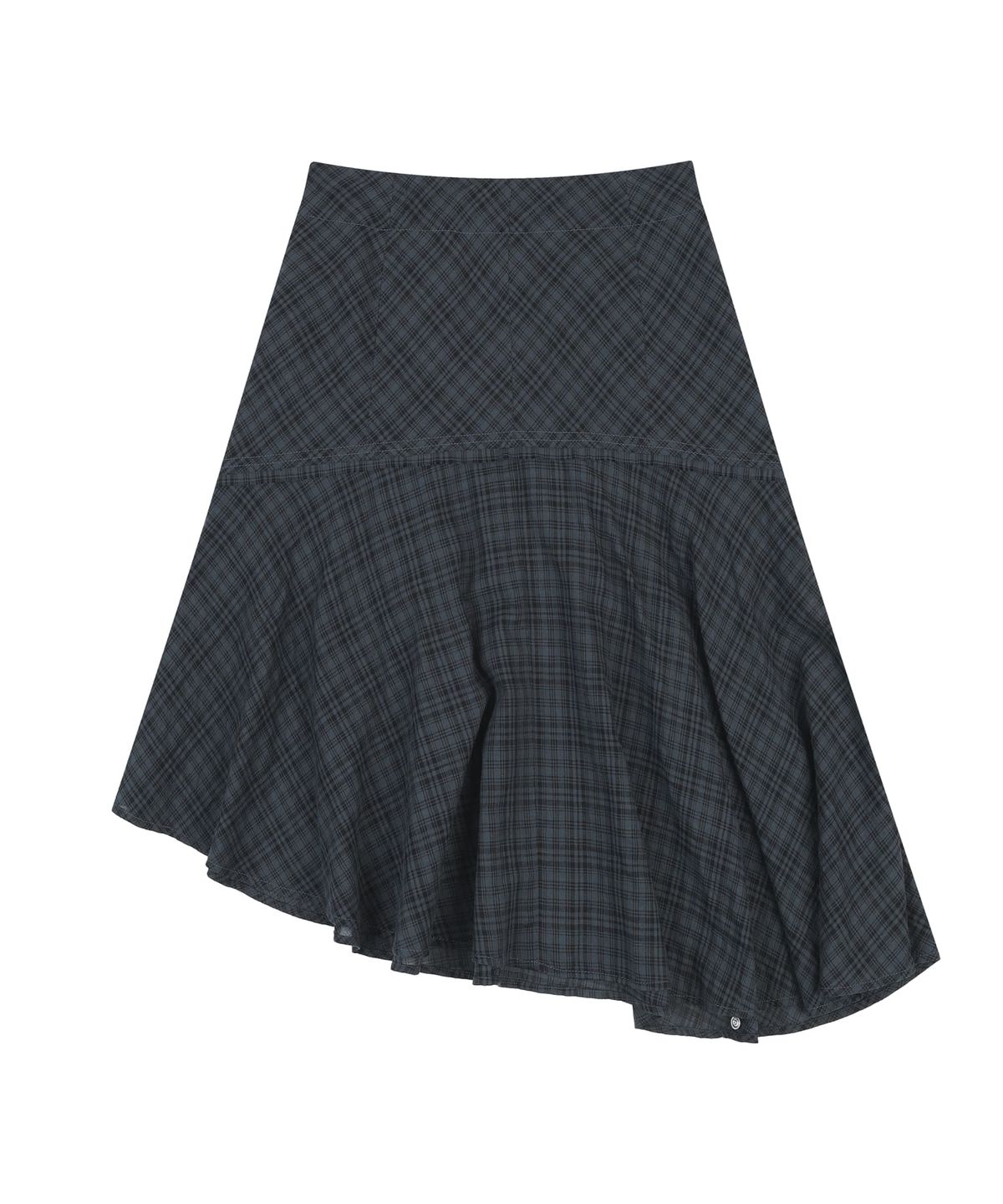 오디너리 홀리데이(ORDINARY HOLIDAY) UNBALANCE FLARE SKIRT [NAVY]
