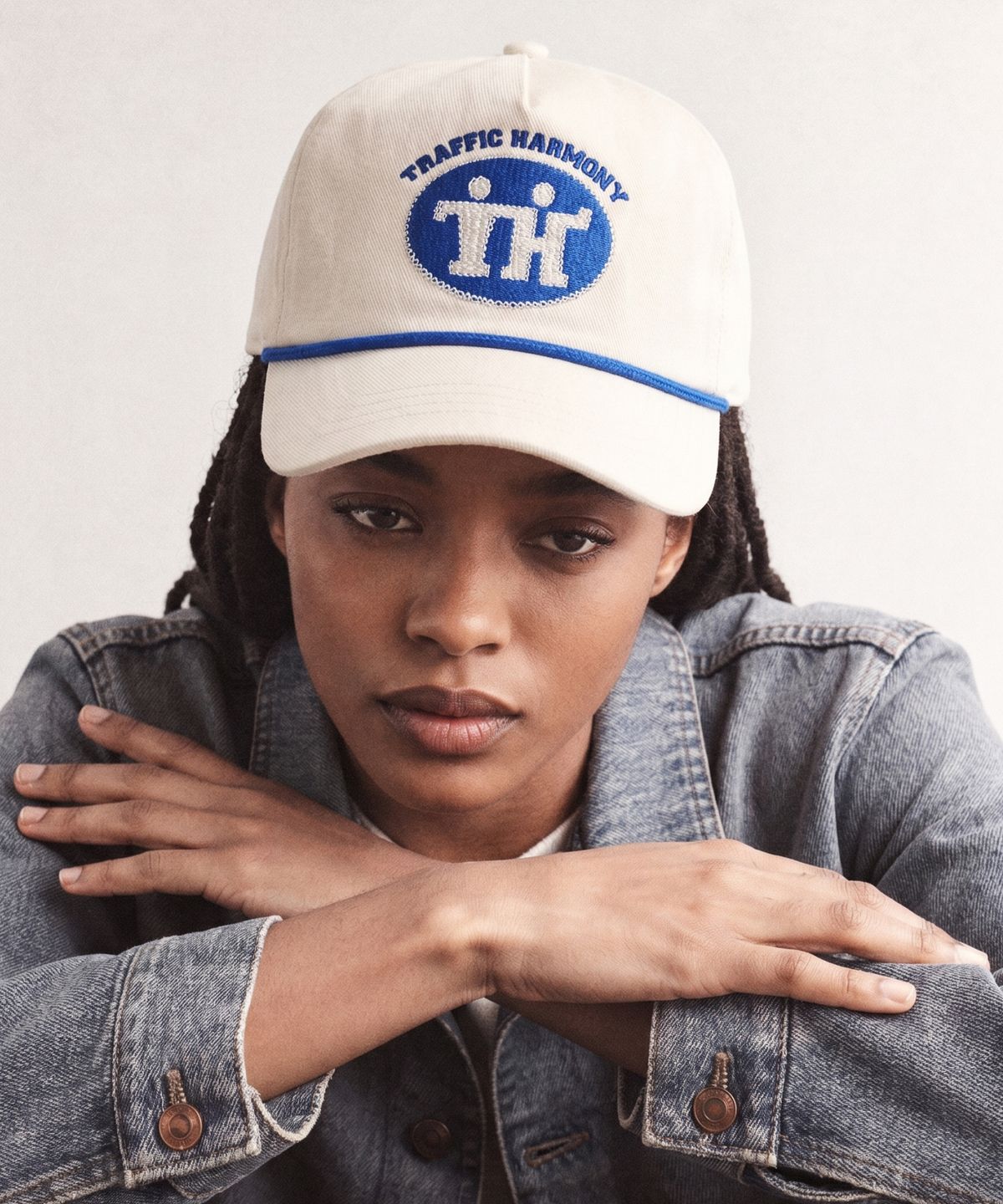 트래픽하모니(TRAFFIC HARMONY) TH SIGN LOGO ROPE DEEP-FIT BALLCAP
