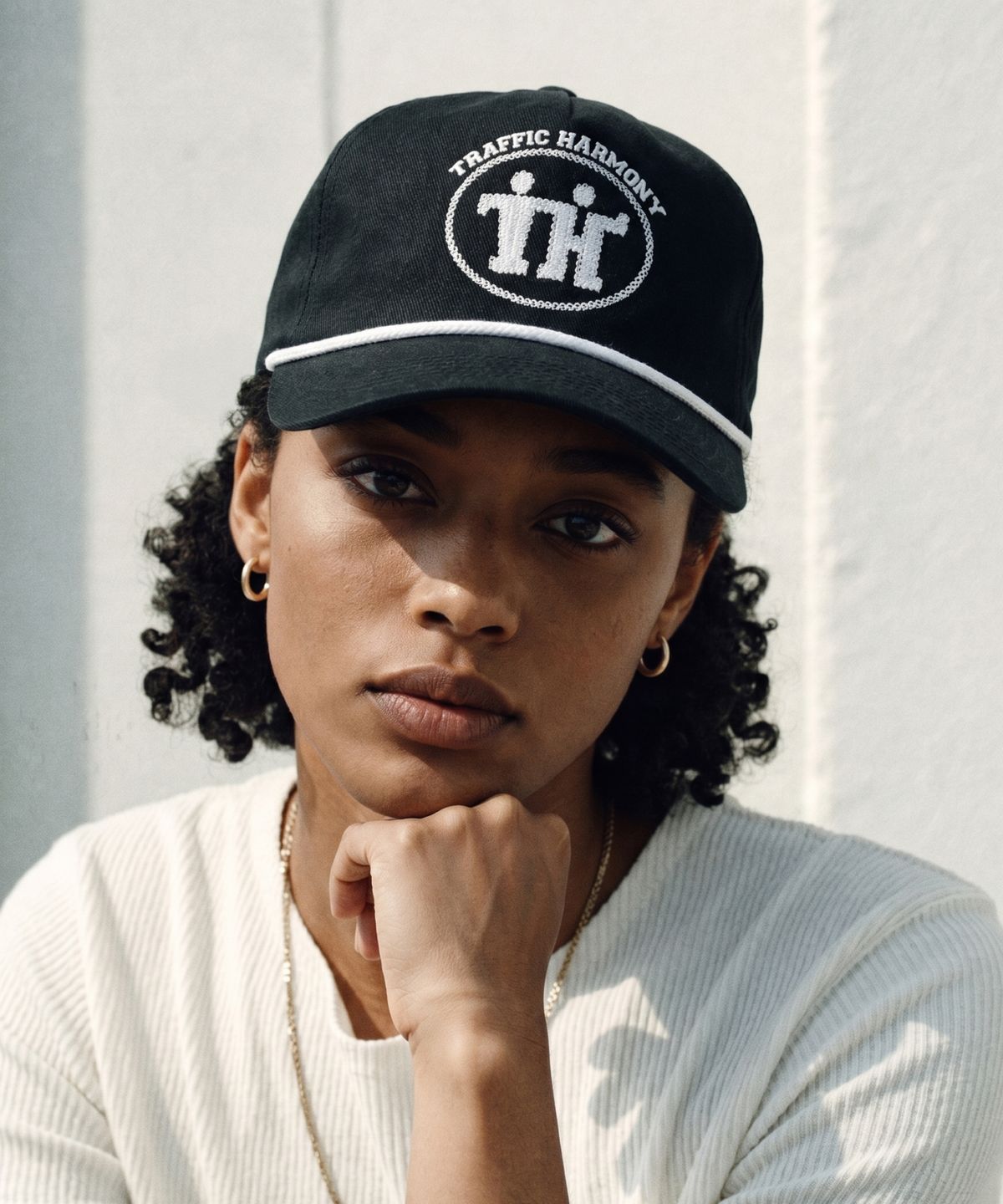 트래픽하모니(TRAFFIC HARMONY) TH SIGN LOGO ROPE DEEP-FIT BALLCAP