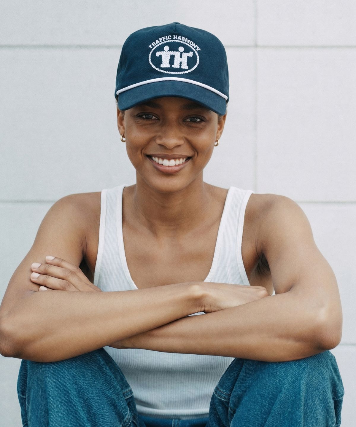 트래픽하모니(TRAFFIC HARMONY) TH SIGN LOGO ROPE DEEP-FIT BALLCAP