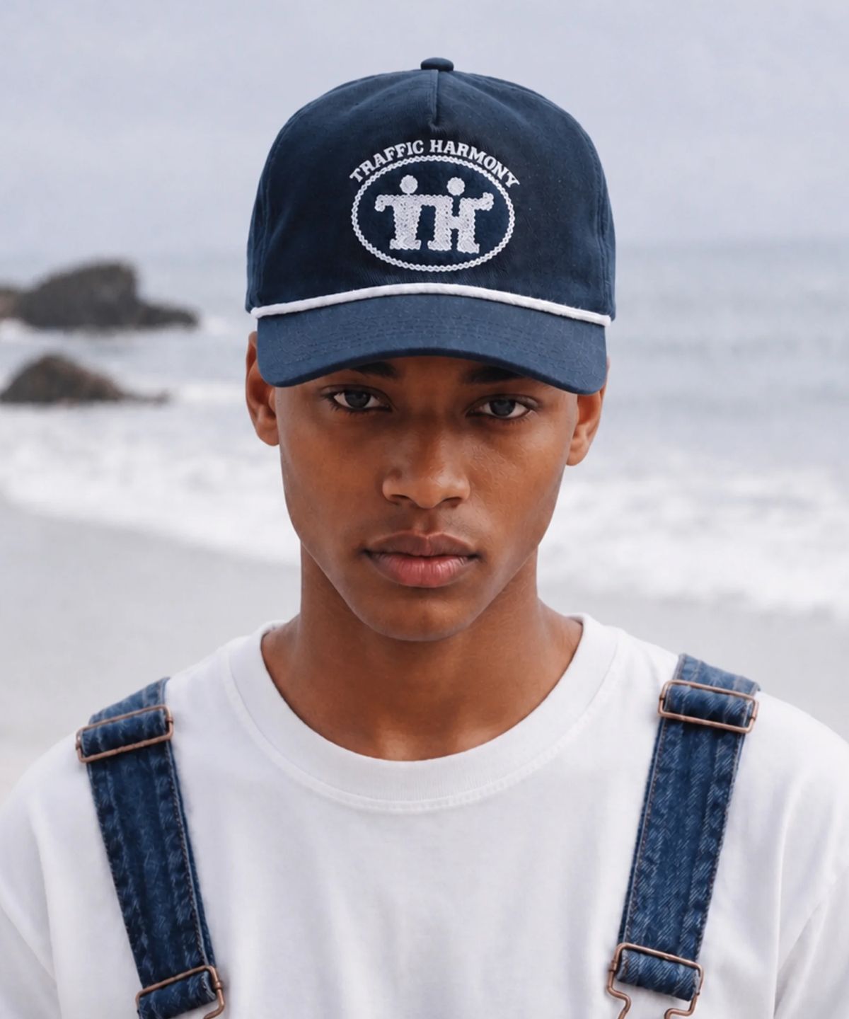 트래픽하모니(TRAFFIC HARMONY) TH SIGN LOGO ROPE DEEP-FIT BALLCAP