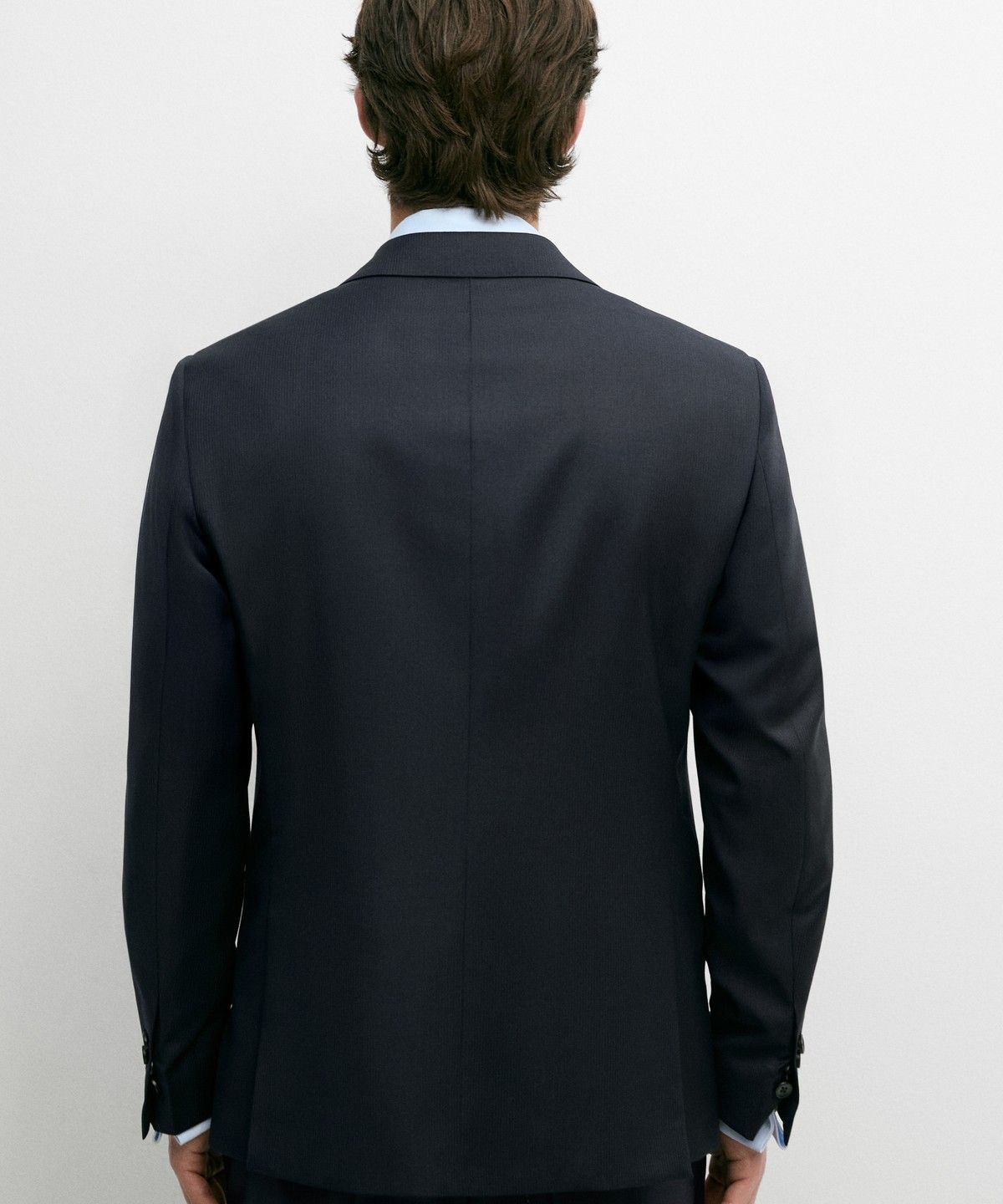 마시모두띠(MASSIMO DUTTI) 스트라이프 울 블렌드 수트 블레이저